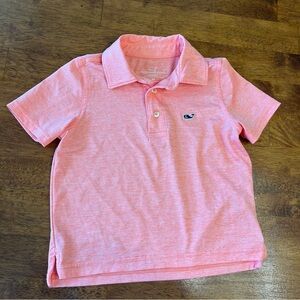 Vineyard Vines Sankaty orange stripe polo toddler size 3T
